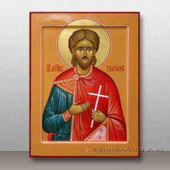 Икона Платон Анкирский мученик с золочением нимба, миниатюра № 6