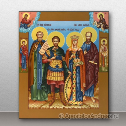 Рукописная икона Семейная икона #01