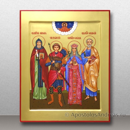 Рукописная икона Семейная икона #32