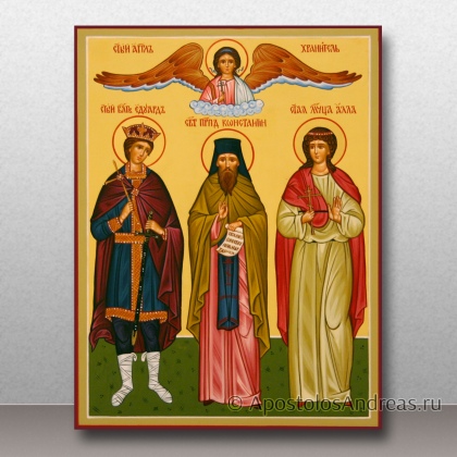 Рукописная икона Семейная икона #39