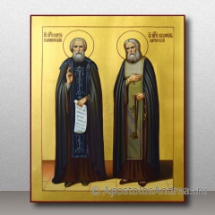 Икона Сергий Радонежский и Серафим Саровский, преподобные, миниатюра № 1