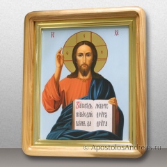 Икона в киоте Спас Вседержитель (академическое письмо), миниатюра № 48