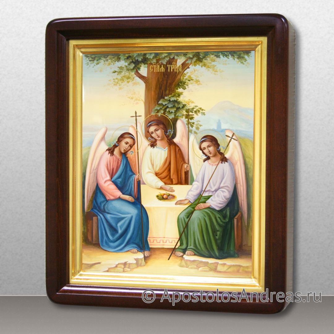 Икона Святая Троица (реализм), в киоте | Образец № 3