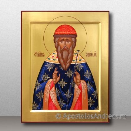 Рукописная икона Вадим Персидский, преподобномученик