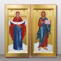 Икона Венчальная пара #11 (в двойном киоте), миниатюра № 2