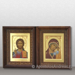 Икона Венчальная пара #13 (в резных киотах), миниатюра № 1