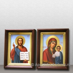 Икона Венчальная пара #25 (в киотах), миниатюра № 1