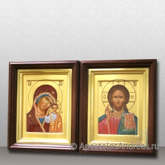 Икона Венчальная пара #26 (в киотах), миниатюра № 1