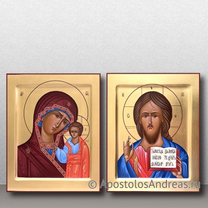 Рукописная икона Венчальная пара #40