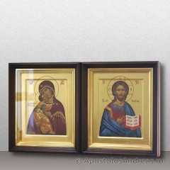 Икона Венчальная пара #48 (в киотах), миниатюра № 1