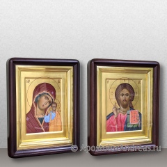Икона Венчальная пара #49 (в киотах), миниатюра № 1