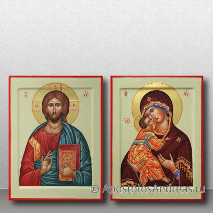 Рукописная икона Венчальная пара #52