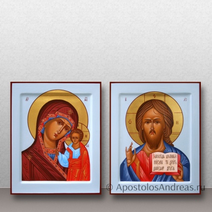 Рукописная икона Венчальная пара #61