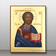 Венчальная пара — Владимирская и Спас, с золочением фона, миниатюра № 2