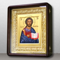 Венчальная пара в киотах с резной рамой (Владимирская и Спас), миниатюра № 2