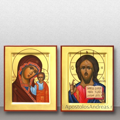 Рукописная икона Венчальная пара #72