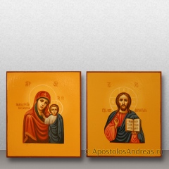 Венчальная пара в киотах, под ризами, миниатюра № 3