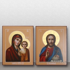 Венчальная пара в киотах, под ризами, миниатюра № 3