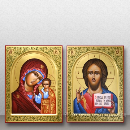 Рукописная икона Венчальная пара #77