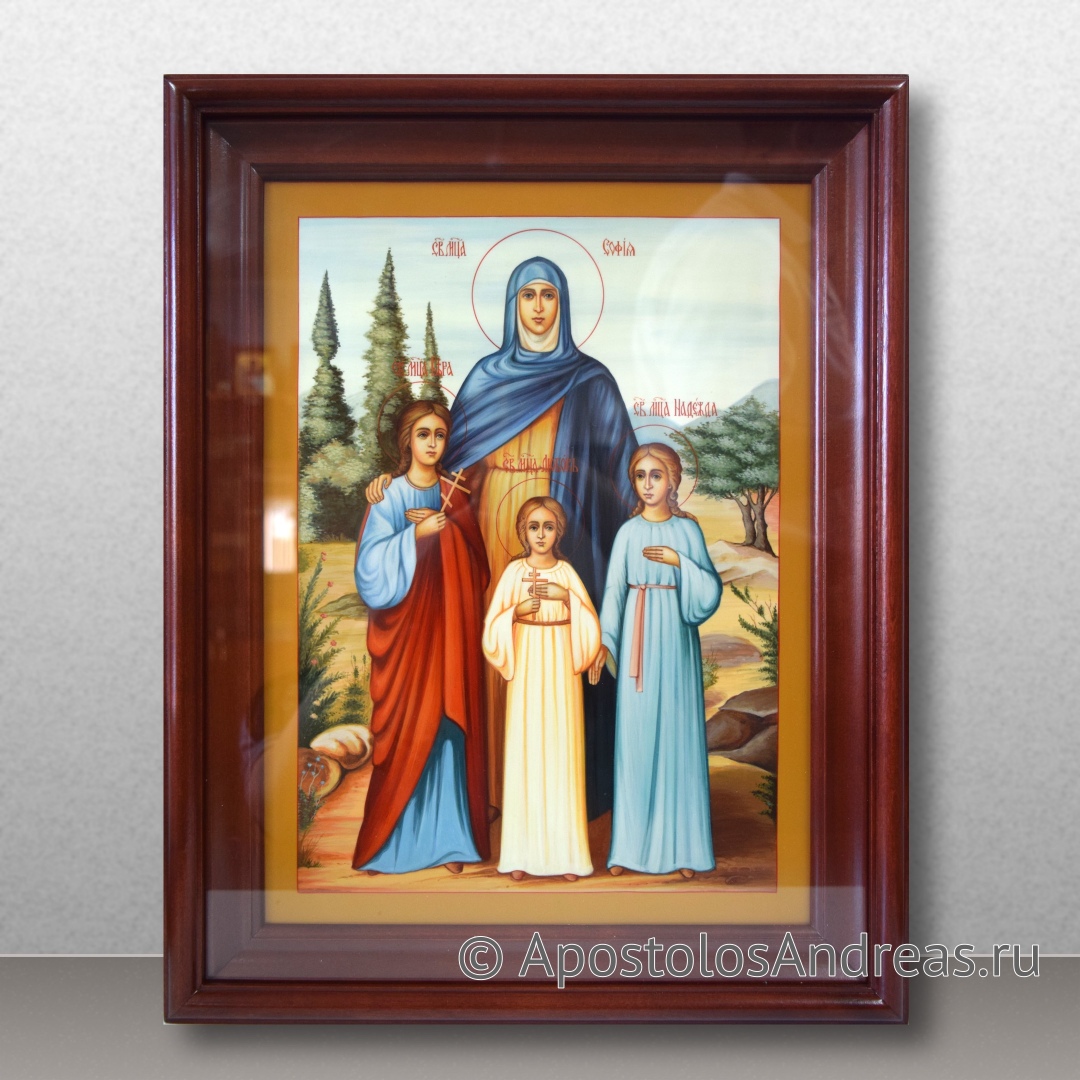 Вера, Надежда, Любовь и мать их София - каталог редких икон в православном интернет-магазине