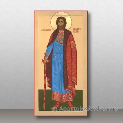 Икона Александр Невский, благоверный великий князь, миниатюра № 16