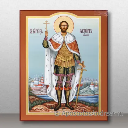 Икона Александр Невский, благоверный великий князь, миниатюра № 20