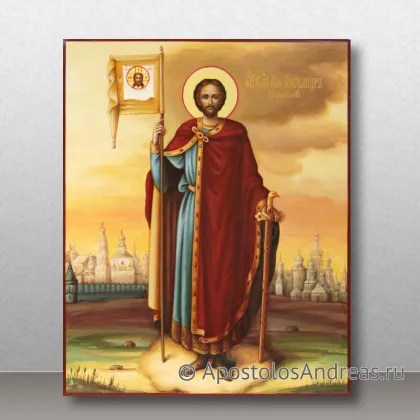 Икона Александр Невский, благоверный великий князь, миниатюра № 21