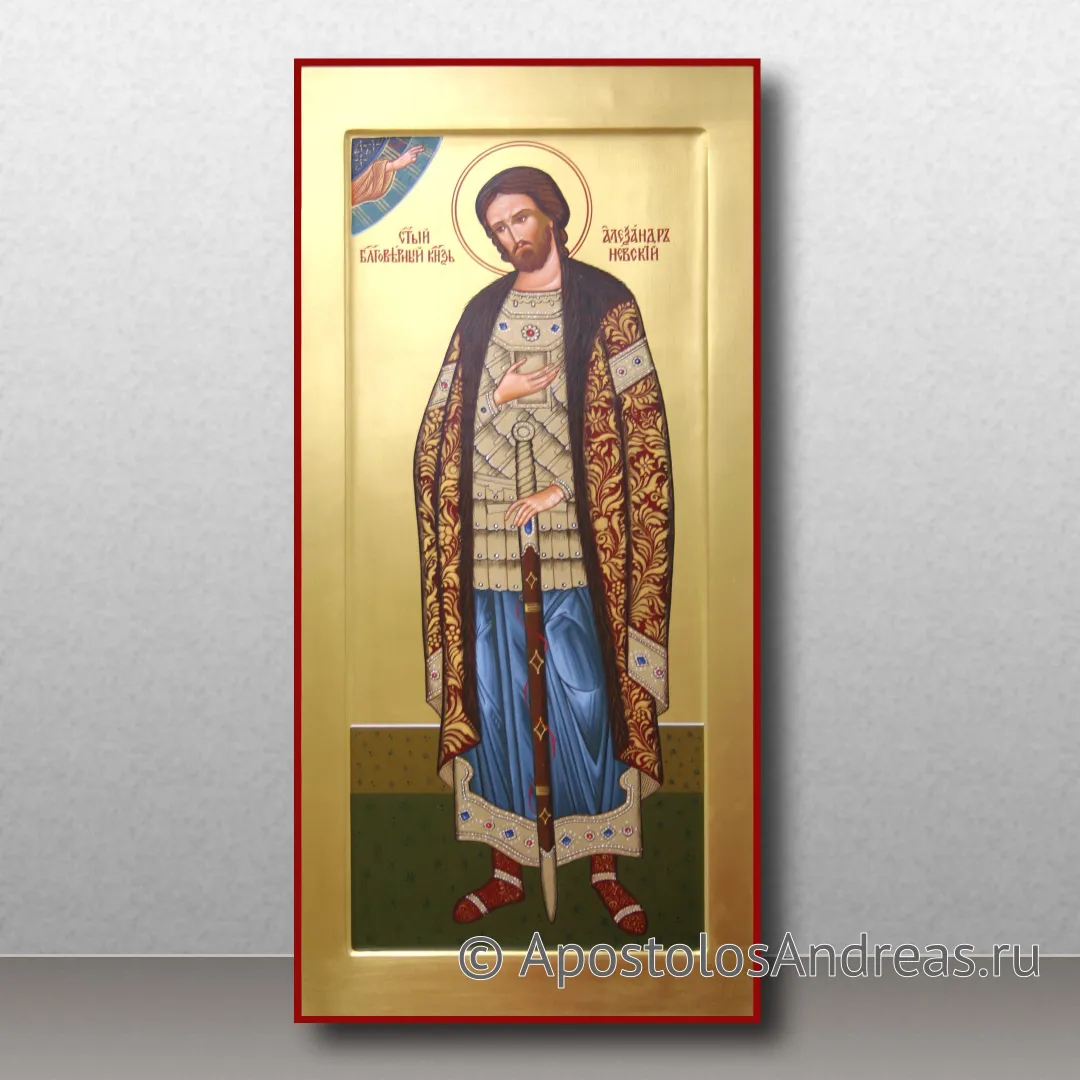 Мерная икона Александр Невский классического письма, образец № 29