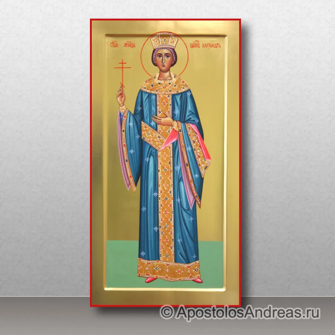 Мерная икона Александра царица, 25х50, 2017 — образец № 2