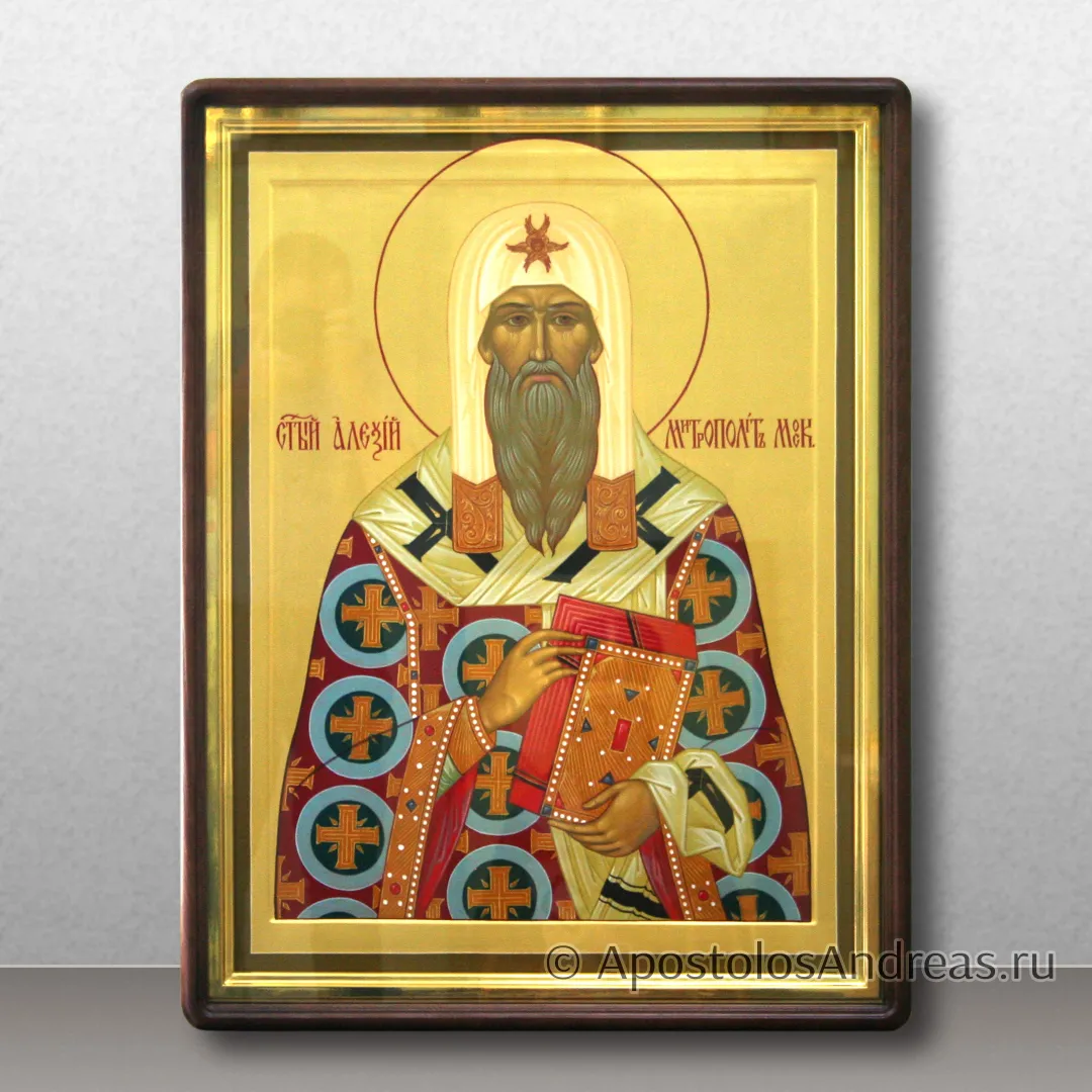 Храмовая икона в киоте Алексия митрополита Московского, образец № 3