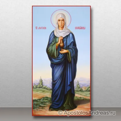 Мерная икона Анастасия Узорешительница, академическое письмо — миниатюра № 1