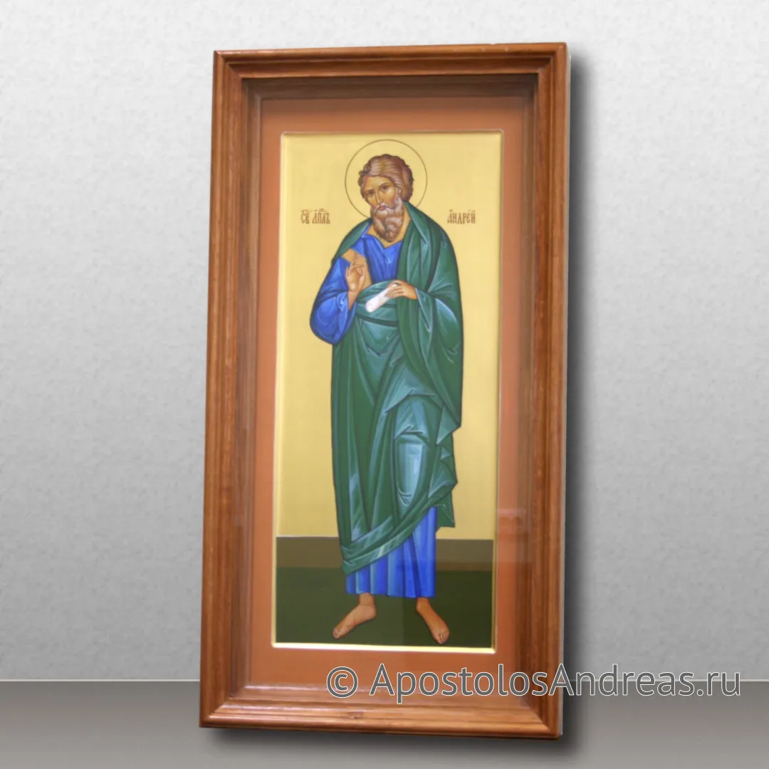 Мерная икона Андрея Первозванного в киоте, 2023 — образец № 24