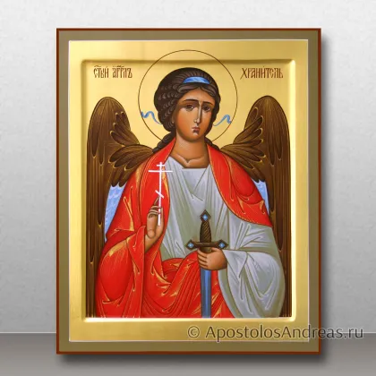 Икона Ангела Хранителя на золоченом фоне, миниатюра № 32