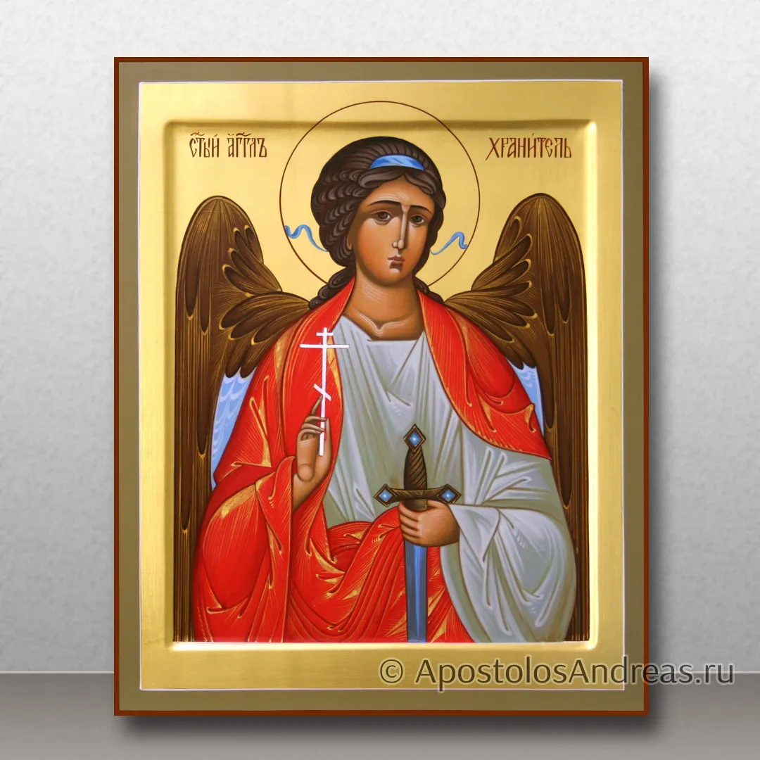 Икона Ангела Хранителя на золоченом фоне, образец № 32