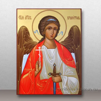 Икона Ангел Хранитель с золочением фона, миниатюра № 40