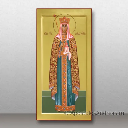 Икона Ангелина Сербская (с золочением фона), миниатюра № 11