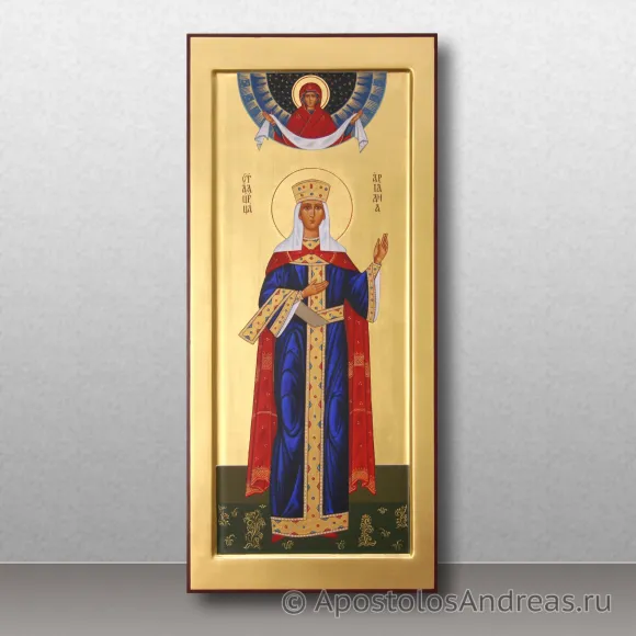 Рукописная икона Ариадна Промисская, мученица