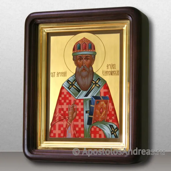 Рукописная икона Арсений Элассонский, Суздальский, святитель