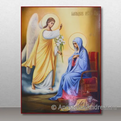 Икона Благовещение Пр. Богородицы (академическая живопись) — миниатюра № 3