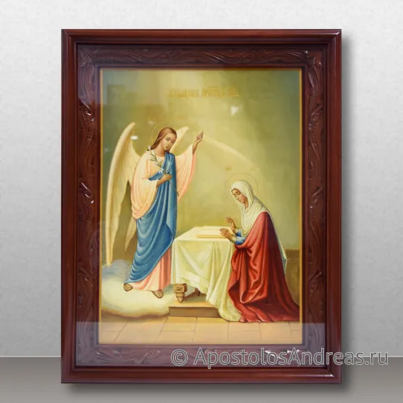 Рукописная икона Благовещение Пресвятой Богородицы