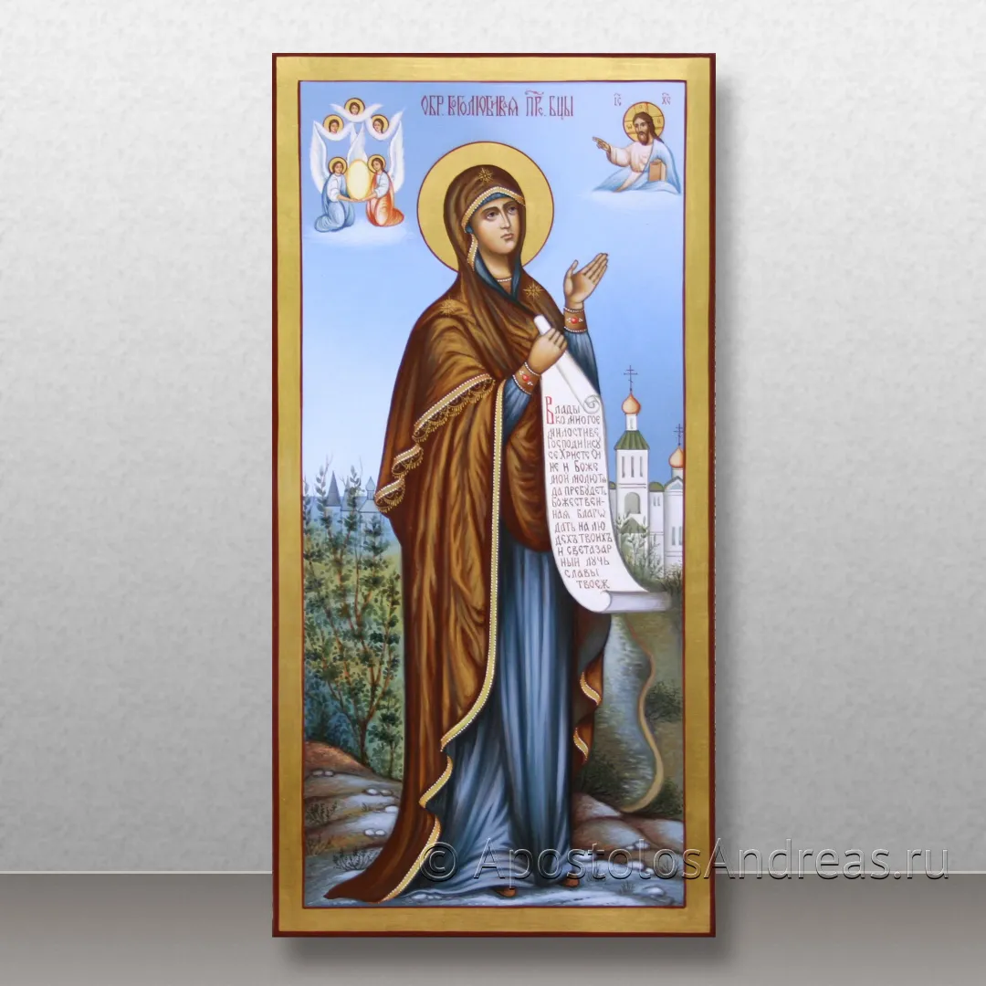 Икона Боголюбская Божия Матерь, 2021 — образец № 3