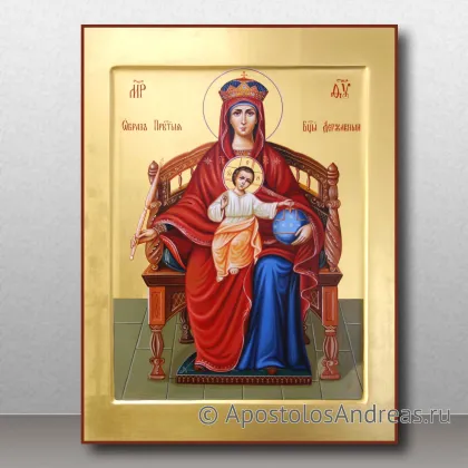 Икона Державная Божья Матерь в стиле реализм — миниатюра № 5