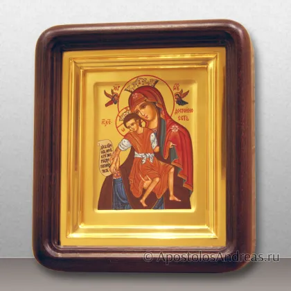 Икона Богородицы Достойно есть, в киоте, миниатюра № 3