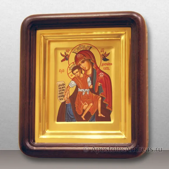 Рукописная икона Достойно есть