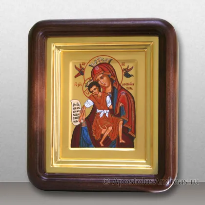 Икона в киоте Божья матерь Достойно есть, миниатюра № 5