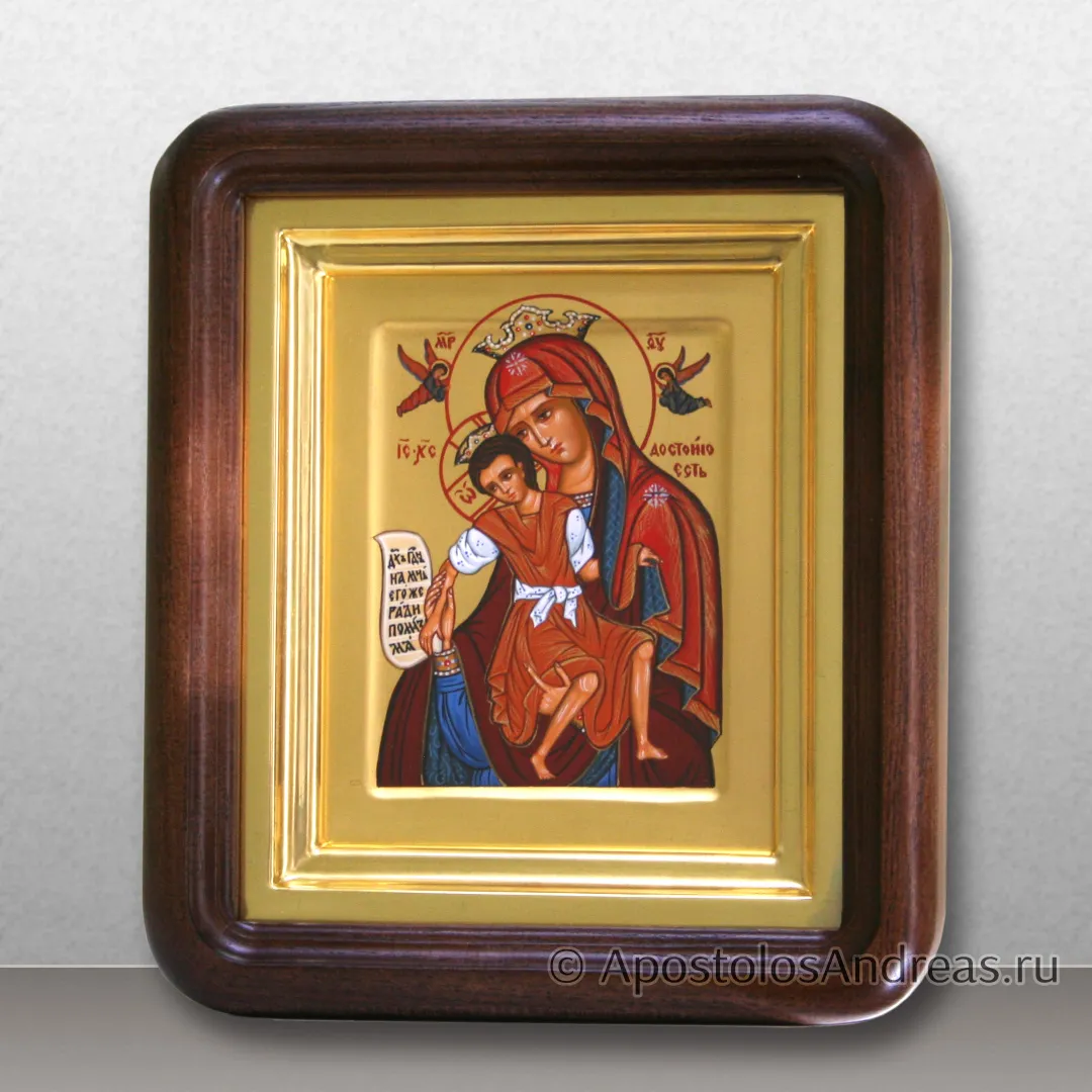 Икона в киоте Божья матерь Достойно есть, образец № 5