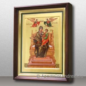 Икона БМ Экономисса (в киоте с золоченой рамой), миниатюра № 1