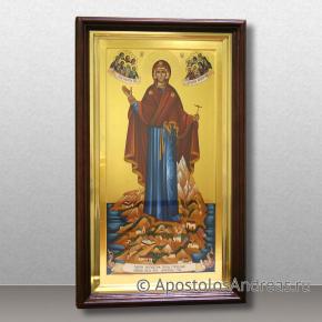 Храмовая икона в киоте БМ Игумения горы Афонской, миниатюра № 1