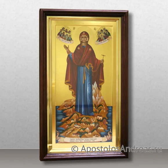 Рукописная икона Игумения горы Афонской