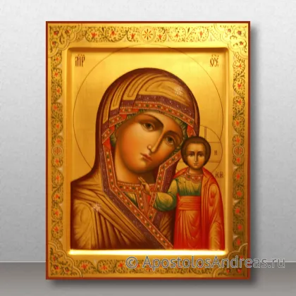 Икона Казанская Божия Матерь, миниатюра № 28